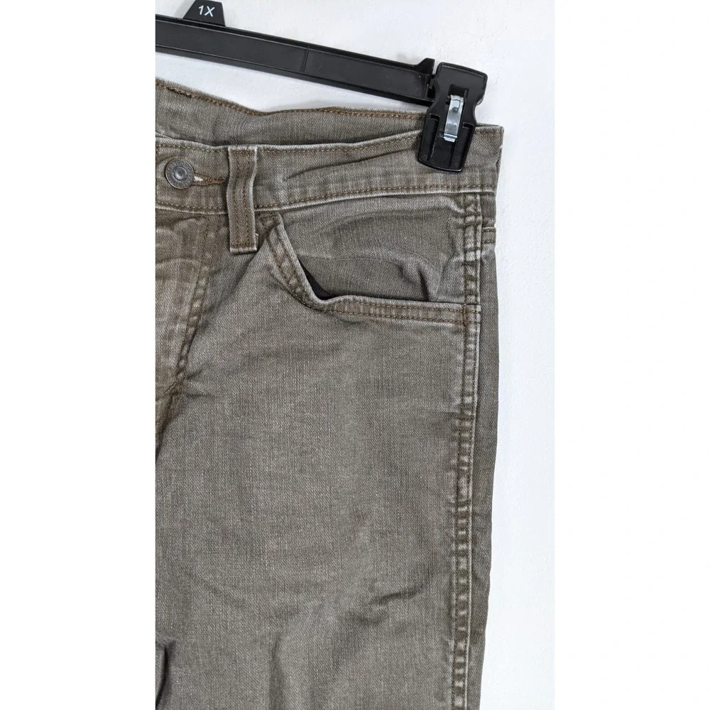 Levi's‎ 511 Slim Stretch Denim Pants – Green/Brown Casual Modern Fit 31×30